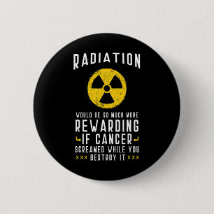 Badge Rond 5 Cm Mois de sensibilisation à la chimiothérapie Radiol