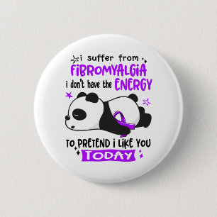 Badge Rond 5 Cm Mois de sensibilisation à la fibromyalgie Cadeaux