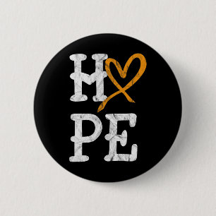 Badge Rond 5 Cm Mois de sensibilisation à la leucémie Espoir Cance