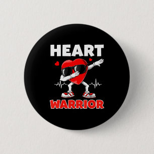 Badge Rond 5 Cm Mois de sensibilisation à la maladie cardiaque Hea
