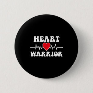 Badge Rond 5 Cm Mois de sensibilisation à la maladie cardiaque Hea