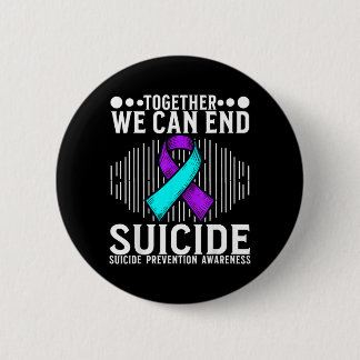 Badge Rond 5 Cm Mois de sensibilisation à la prévention et au sout