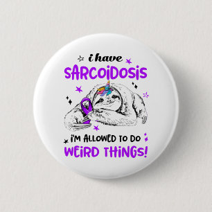 Badge Rond 5 Cm Mois de sensibilisation à la sarcoïdose Cadeaux