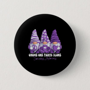 Badge Rond 5 Cm Mois de sensibilisation à la sarcoïdose Gnomes au 