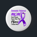 Badge Rond 5 Cm Mois de sensibilisation à la violence familiale Ca<br><div class="desc">Violence domestique,  Cadeaux de violence domestique,  Mois de la violence domestique,  Lutte contre la violence domestique,  Soutien à la violence domestique,  Guerrier de la violence domestique,  Ruban de la violence domestique,  Maladie de violence domestique,  Mois de sensibilisation,  Sensibilisation à la violence domestique</div>