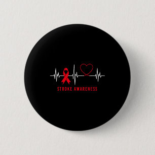 Badge Rond 5 Cm Mois de sensibilisation à l'accident vasculaire cé