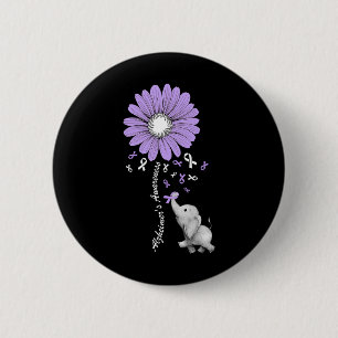 Badge Rond 5 Cm Mois de sensibilisation à l'éléphant Heimerheimer