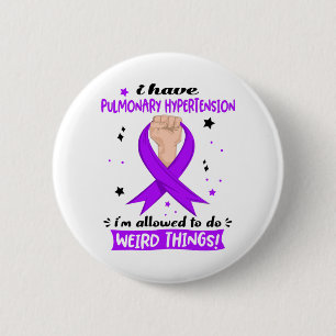 Badge Rond 5 Cm Mois de sensibilisation à l'hypertension pulmonai