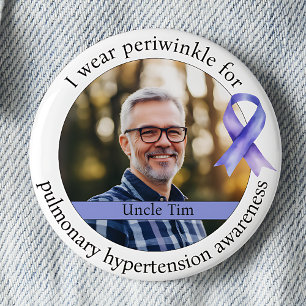 Badge Rond 5 Cm Mois de sensibilisation à l'hypertension pulmonair