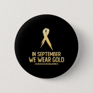 Badge Rond 5 Cm Mois De Sensibilisation Au Cancer Chez L'Enfance E
