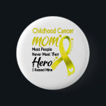 Badge Rond 5 Cm Mois de sensibilisation au cancer chez les enfants<br><div class="desc">Cancer de l'enfance Maman La plupart des gens ne rencontrent jamais leur héros J'ai levé la mienne Cancer de l'enfance, Cadeaux de cancer de l'enfance, Mois du cancer de l'enfance, Lutte contre le cancer de l'enfance, Soutien Cancer de l'enfance, Guerrier du cancer de l'enfance, Ruban sur le cancer de l'enfance,...</div>