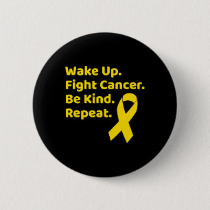 Badge Rond 5 Cm Mois De Sensibilisation Au Cancer De L'Enfance Pou