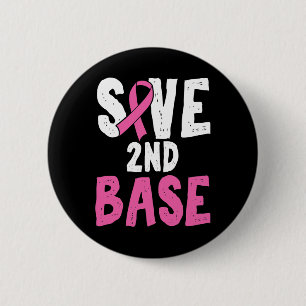 Badge Rond 5 Cm Mois de sensibilisation au cancer du sein amusant