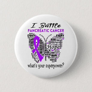 Badge Rond 5 Cm Mois de sensibilisation au cancer pancréatique Ca