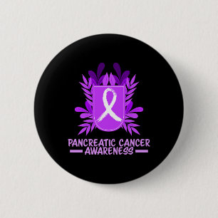 Badge Rond 5 Cm Mois de sensibilisation au cancer pancréatique Rub