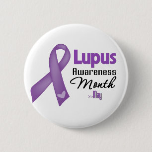 Badge Rond 5 Cm Mois de sensibilisation au lupus
