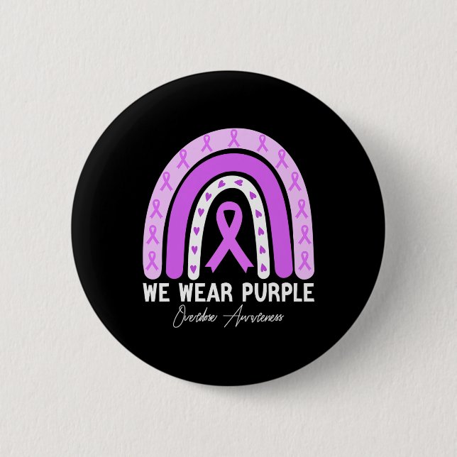 Badge Rond 5 Cm Mois de sensibilisation aux surdoses de papillon R (Devant)