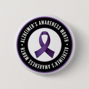 BADGE ROND 5 CM MOIS DE SENSIBILISATION D'ALZHEIMER