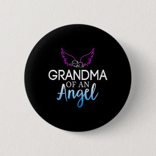 Badge Rond 5 Cm Mois de sensibilisation Grand-mère d'un ange Sids
