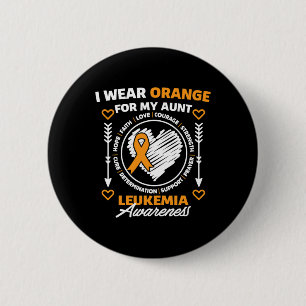 Badge Rond 5 Cm Mois De Sensibilisation Soutien Je Porte Orange Po