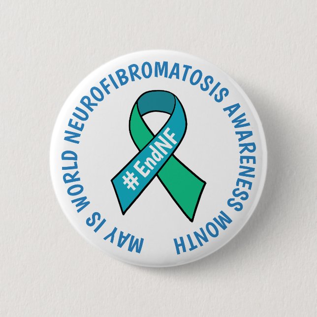Badge Rond 5 Cm Mois mondial de sensibilisation à la neurofibromat (Devant)