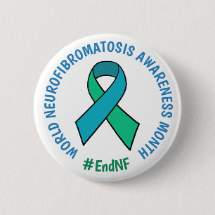 Badge Rond 5 Cm Mois mondial de sensibilisation à la neurofibromat