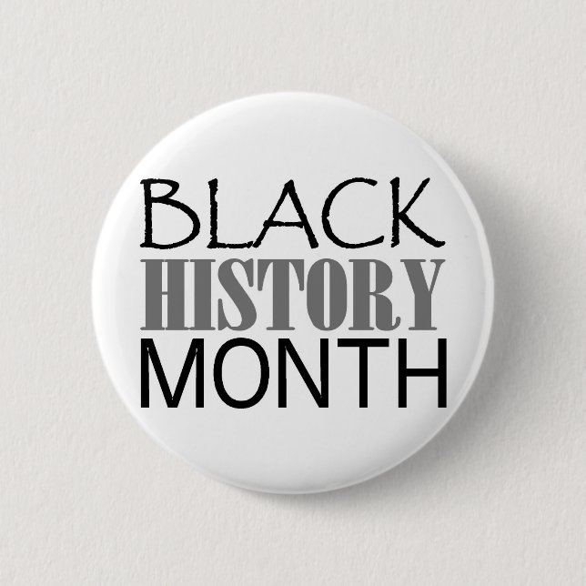 Badge Rond 5 Cm Mois noir d'histoire (Devant)