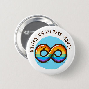 Badge Rond 5 Cm Mois sensibilisation sur l'autisme