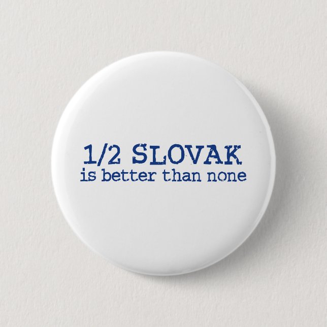 Badge Rond 5 Cm moitié slovaque (Devant)