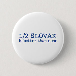 Badge Rond 5 Cm moitié slovaque