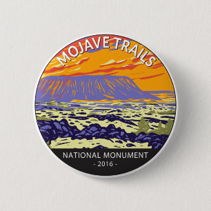 Badge Rond 5 Cm Mojave Trails National Monument Amboy Crater