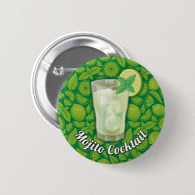 Badge Rond 5 Cm Mojito (Devant & derrière)