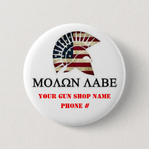 BADGE ROND 5 CM MOLON LABE