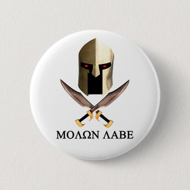 BADGE ROND 5 CM MOLON LABE (Devant)
