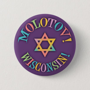 Badge Rond 5 Cm Molotov, le Wisconsin !