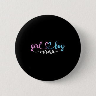 Badge Rond 5 Cm Mom of both mama of boys and girls