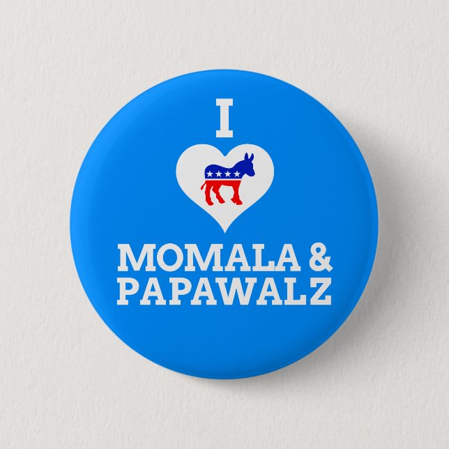 Badge Rond 5 Cm Momala & papaWalz (Devant)