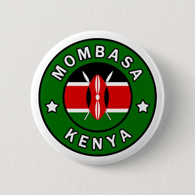 Badge Rond 5 Cm Mombasa Kenya (Devant)