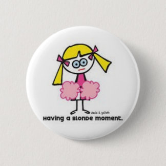 Badge Rond 5 Cm Moment blond