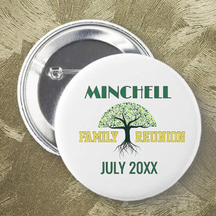 Badge Rond 5 Cm Moments agréables ! Réunion de famille personnalis