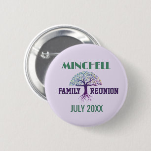 Badge Rond 5 Cm Moments amusants ! Réunion de famille personnalisé