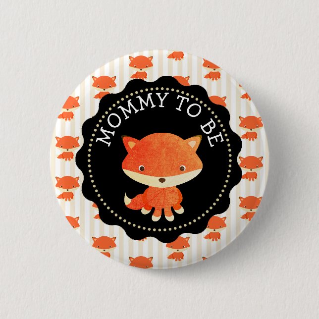 Badge Rond 5 Cm Mommy To Be Button Woodlands Thème (Devant)