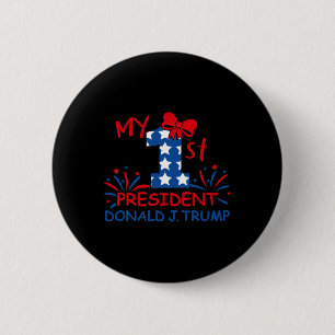 Badge Rond 5 Cm Mon 1er président Donald Trump
