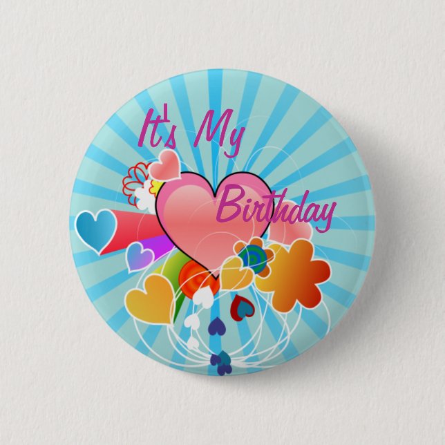 Badge Rond 5 Cm Mon anniversaire (Devant)