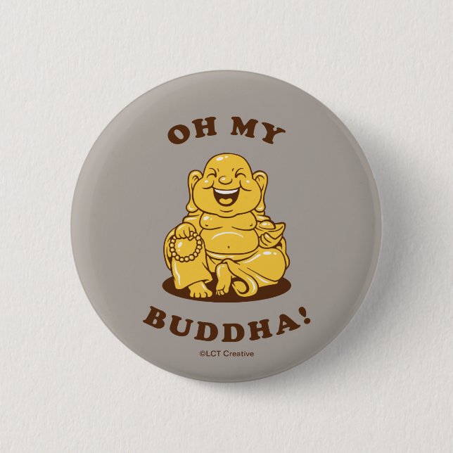 Badge Rond 5 Cm Mon Bouddha (Devant)
