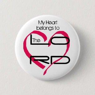 Badge Rond 5 Cm Mon bouton de coeur