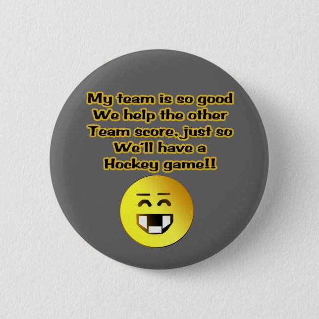 Badge Rond 5 Cm Mon bouton d'équipe (Devant)