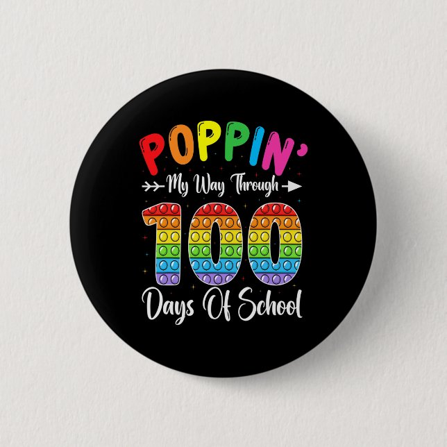 Badge Rond 5 Cm Mon chemin à travers 100 jours (Devant)