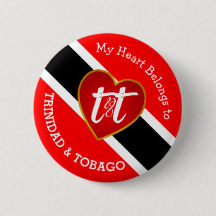 Badge Rond 5 Cm Mon coeur appartient à T&T