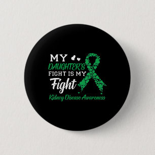 Badge Rond 5 Cm Mon Combat De Filles Est Ma Lutte Contre La Maladi